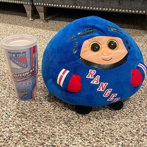 New York Ranger Fan Pillow and Tumbler bundle